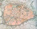 Brussels Map Rouge1745 - Mapsof.Net Map