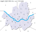 Bus Number Area of Seoul - Mapsof.Net Map