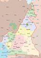 Cameroon Political Map - Mapsof.Net Map