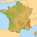 Carte France Geo Relief C - Mapsof.net