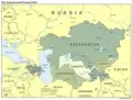 Caucasus And Central Asia - Mapsof.Net Map