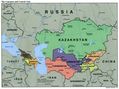 Caucasus Central Asia Political Map 2000 6 - Mapsof.Net Map