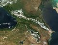Caucasus Satellite Image - Mapsof.Net Map