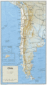Chile Relief Map 1974 - Mapsof.net