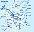 City Center Map Lucknow - Mapsof.Net Map