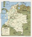 Colombia Political Map 2001 - Mapsof.Net Map