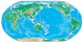 Color Map Barrel Shaped East Asia - Mapsof.Net Map
