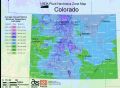 Colorado Plant Hardiness Zone Map - Mapsof.Net Map