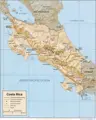 Costa Rica Map Shaded Relief - Mapsof.net