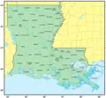 Counties Map of Louisiana - Mapsof.Net Map