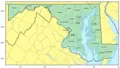 Counties Map of Maryland - Mapsof.Net Map
