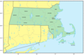 Counties Map of Massachusetts - Mapsof.Net Map
