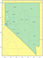 Counties Map of Nevada - Mapsof.Net Map