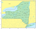 Counties Map of New York - Mapsof.Net Map