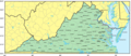 Counties Map of Virginia - Mapsof.Net Map