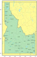 Counties Map of Idaho - Mapsof.Net Map