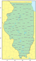Counties Map of Illinois - Mapsof.Net Map