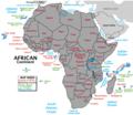 Country Map of Africa - Mapsof.Net Map