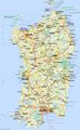 Detailed Map Sardinia - Mapsof.Net Map