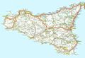 Detailed Map of Sicily - Mapsof.Net Map