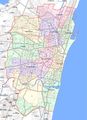 Divisions Map of Chennai - Mapsof.Net Map