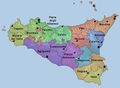 Ecclesiastical Region Map of Sicily - Mapsof.Net Map