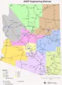 Engineering Districts Arizona - Mapsof.Net Map