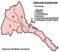 Eritrea Regions Numbered Cs - Mapsof.Net Map