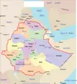 Ethiopia Political Map - Mapsof.Net Map