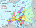 European Caountries Map - Mapsof.Net Map
