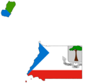 Flag Map of Equatorial Guinea - Mapsof.Net Map