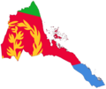 Flag Map of Eritrea - Mapsof.Net Map