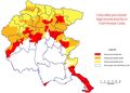 Forest Fires Map of Friuli Venezia Giulia - Mapsof.Net Map