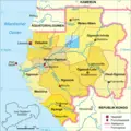 Gabun Karte Politischlo - Mapsof.Net Map