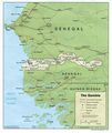 Gambia Political - Mapsof.Net Map