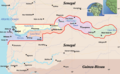 Gambia Political Map - Mapsof.Net Map