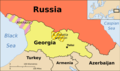 Georgia, Ossetia, Russia And Abkhazia 1 - Mapsof.Net Map