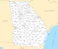 Georgia Cities And Towns - Mapsof.Net Map