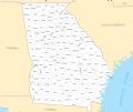 Georgia County Map - Mapsof.Net Map