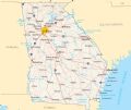 Georgia Reference Map - Mapsof.Net Map