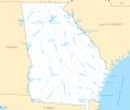 Georgia Rivers And Lakes - Mapsof.Net Map