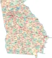 Georgia Road Map - Mapsof.Net Map