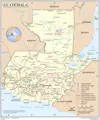 Guatemala Political Map 1 - Mapsof.Net Map