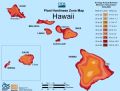 Hawaii Plant Hardiness Zone Map - Mapsof.Net Map