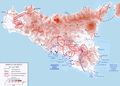 Historical Invasion Map of Sicily - Mapsof.Net Map