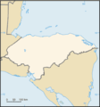 Honduras Map Blank - Mapsof.Net Map