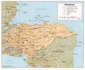 Honduras Rel 1985 - Mapsof.Net Map