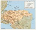 Honduras Relief Map - Mapsof.Net Map