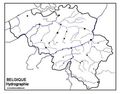 Hydrographie Belgique - Mapsof.Net Map