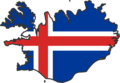 Iceland Flag Map - Mapsof.Net Map